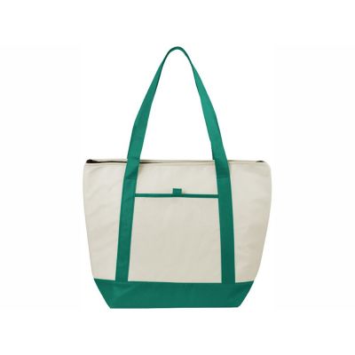 Сумка-холодильник Lighthouse, натуральный/зеленый-4