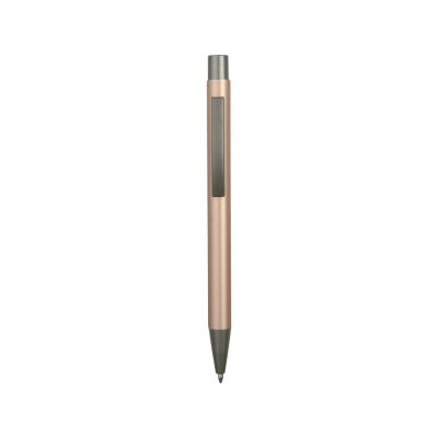 Ручка металлическая soft touch шариковая Tender, розовое золото/серый-1