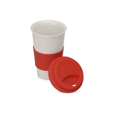 Фарфоровая кружка с двойными стенками Toronto, 300 мл, красный-1