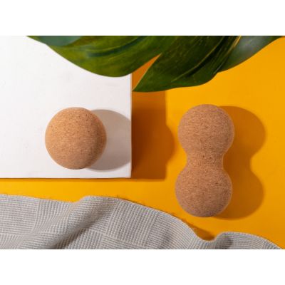 Массажный мяч двойной для МФР Corbell, 8х16 см-4