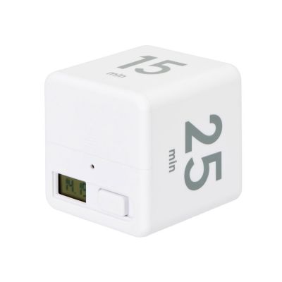 Таймер для тайм-менеджмента Time Capsule на 5-15-25-45 минут, софт-тач, белый-3