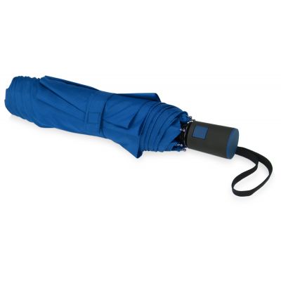 Зонт складной Irvine, полуавтоматический, 3 сложения, с чехлом, синий-3