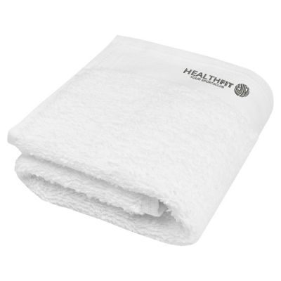 Хлопковое полотенце для ванной Chloe 30x50 см плотностью 550 г/м2, белый-3