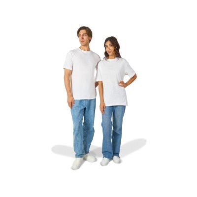 Футболка из джерси с протяжками Portofino унисекс, белый-5