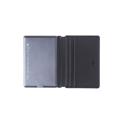 Портмоне с зарядным устройством INE, 3000 mAh, черный-0