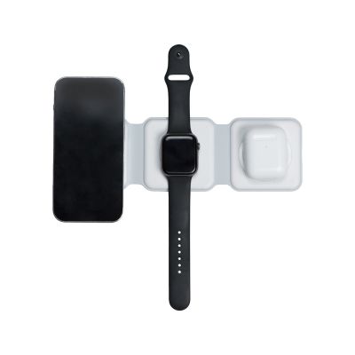 Беспроводное зарядное устройство 3-в-1 Road, 15 Вт, белый-8