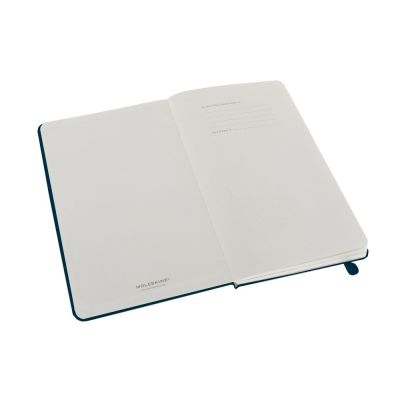 Записная книжка Moleskine Classic (нелинованный) в твердой обложке, Large (13х21см), голубой сапфир-1