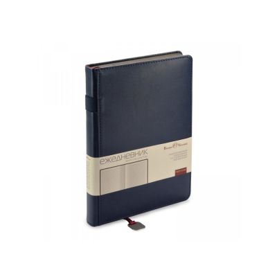 Ежедневник А5 недатированный Polo, синий-1