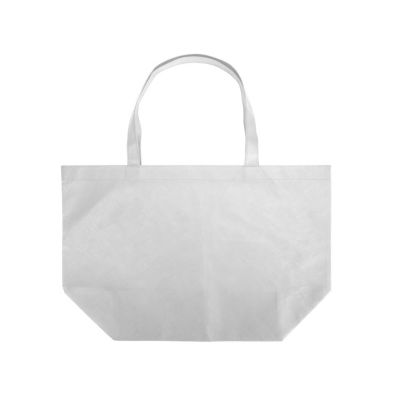 Сумка Reviver с донной складкой из нетканого переработанного материала RPET, белый-3