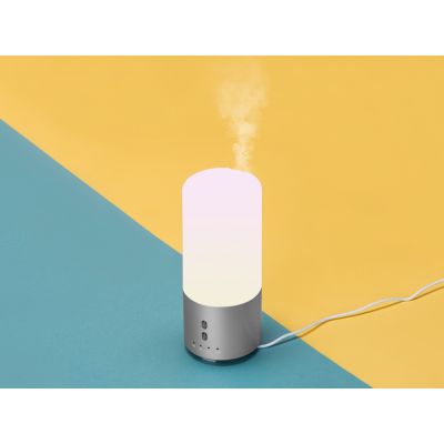 Увлажнитель воздуха с подсветкой Breathe, белый/серебристый-10
