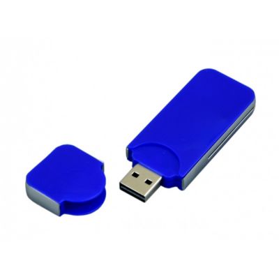 USB-флешка на 32 Гб в стиле I-phone, прямоугольнй формы, синий-1