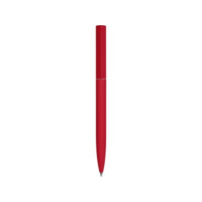 Шариковая металлическая ручка Minimalist софт-тач, красный-1