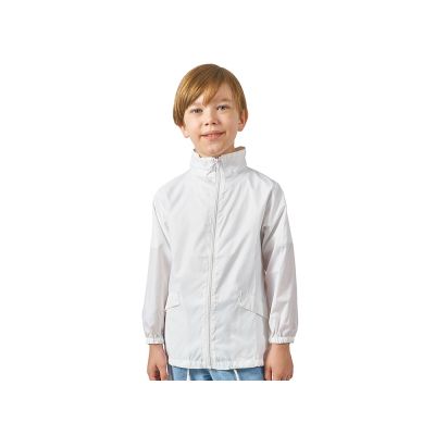 Ветровка Miami детская с чехлом, белый-0