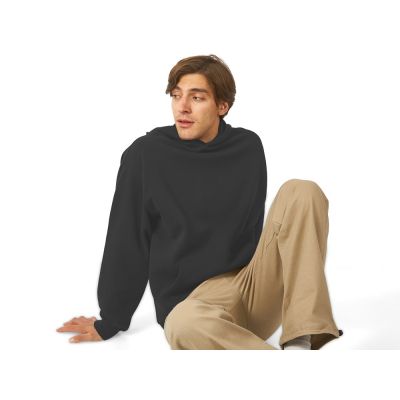 Толстовка с капюшоном оверсайз Berlin унисекс, темно-серый-3