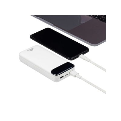 RIVACASE VA2280 (20000mAh) с дисплеем, белый, внешний аккумулятор /24-12