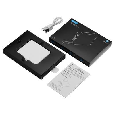 Внешний аккумулятор со встроенным кабелем USB-C Дэнси, 5000 мАч, белый-5