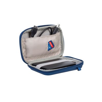 Чехол для жесткого диска из кожзама 9101, светло-синий-8