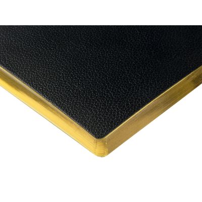 Ежедневник недатированный А5 Black с нашивкой, черный-4