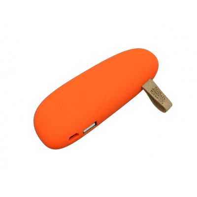 PB_Small_stone Универсальное зарядное устройство power bank в форме камня. 2600MAH. Оранжевый-0