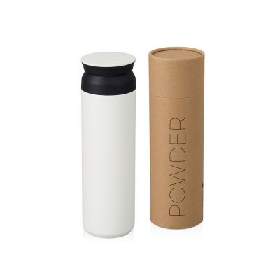 Вакуумный термос Powder 500 мл, тубус, белый-0