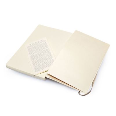 Записная книжка Moleskine Classic Soft (в линейку), Large (13х21см), бежевый-4