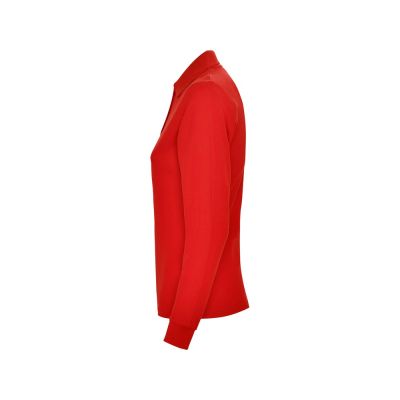 Рубашка поло Estrella женская с длинным рукавом, красный-2