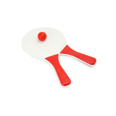 Набор FEROE для игры на пляже (2 ракетки и мячик), белый/красный-1