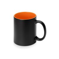Кружка-хамелеон Surprise матовая, черный/оранжевый