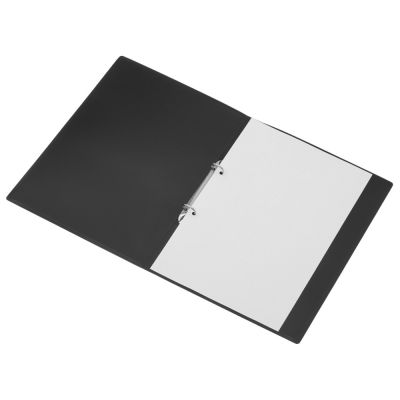 Папка пластиковая с 2 кольцами, черный-5