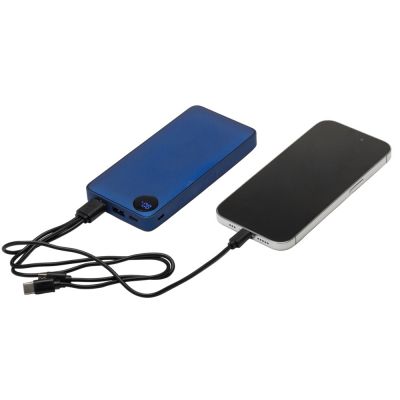 Внешний аккумулятор с дисплеем Mild, 10 000 mAh, синий-1