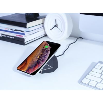 Док-станция Geo Dock с быстрой беспроводной зарядкой, черный с белой подсветкой. XOOPAR (P)-14