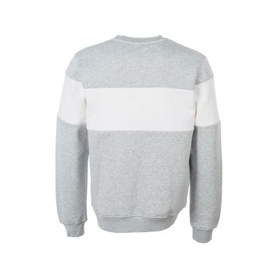 Свитшот блокинг Edinburgh, серый меланж/белый, мужской-7