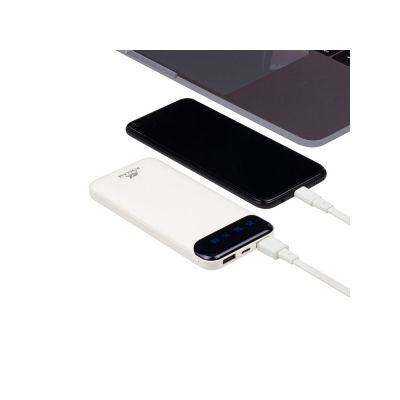 RIVACASE VA2240 (10000mAh) с дисплеем, белый, внешний аккумулятор 12/48-15