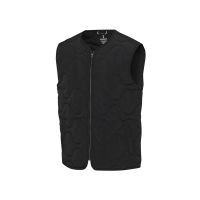 Quartz утепленный жилет унисекс из переработанного материала GRS - сплошной черный