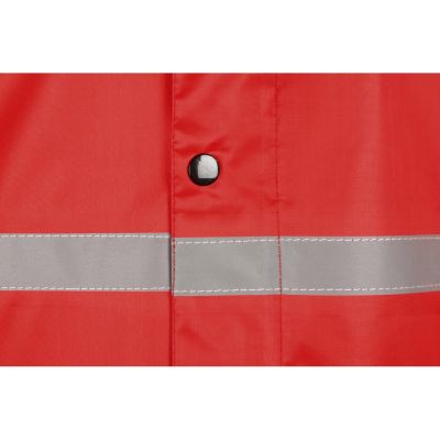 Длинный дождевик Lanai  из полиэстера со светоотражающей тесьмой, красный-8