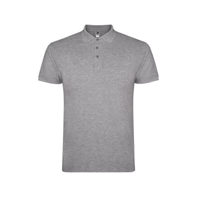 Рубашка поло Star мужская, серый меланж-0