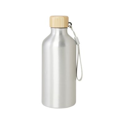 Бутылка для воды Malpeza из переработанного алюминия, 500 мл - Серебряный-1
