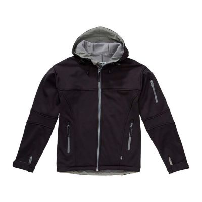 Куртка софтшел Match мужская, черный/серый-6