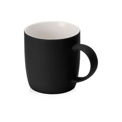 Кружка с покрытием soft-touch Dalgona, черный-0