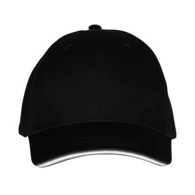 Кепка со светоотражающим кантом, черный-5