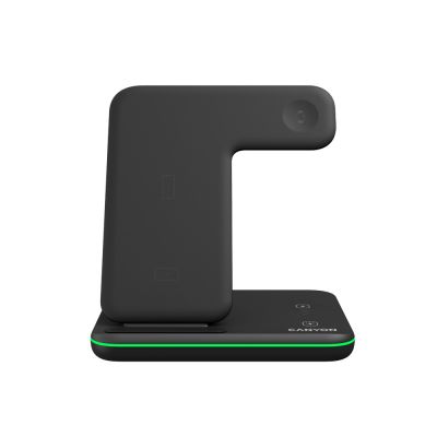 Беспроводное зарядное устройство для гаджетов 3-в-1 с технологией QI Canyon WS-303 (CNS-WCS303B), 15W, черный-1