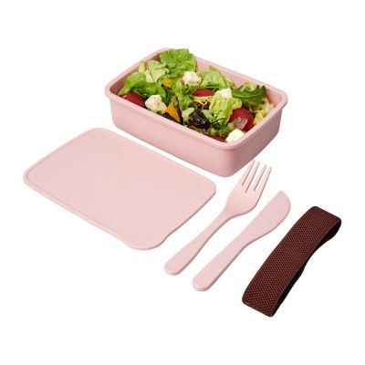 Ланч-бокс Bamberg из бамбукового волокна, розовый-3