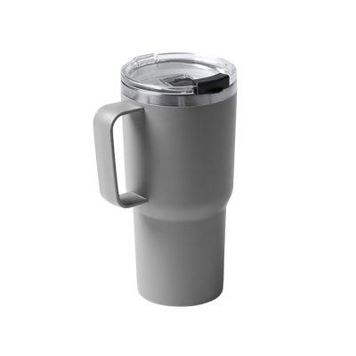 Термокружка Кенчер с двойными стенками из нержавеющей стали 304 и полипропилена, серый-4