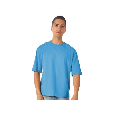 Футболка оверсайз Liyon унисекс, лазурный-1