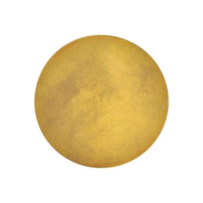 Значок металлический Круг, золотистый-4