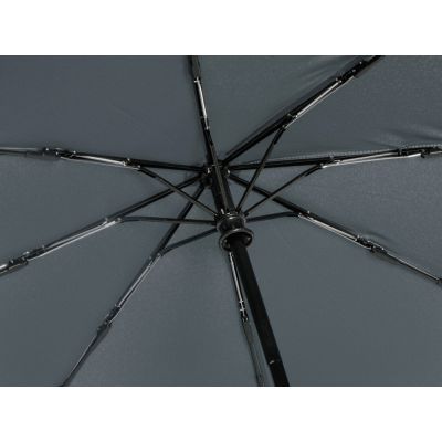 Зонт-автомат Lumet с куполом из переработанного пластика, серый (P)-4