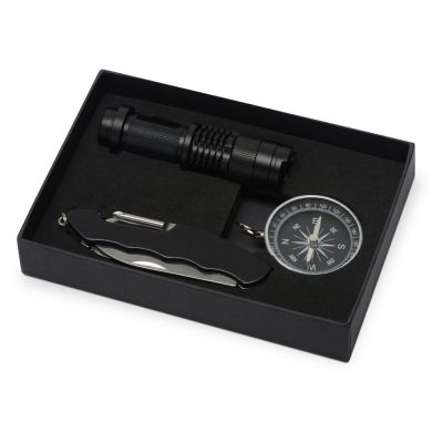 Набор для активного отдыха Decker из компаса, фонарика и мультитула-0