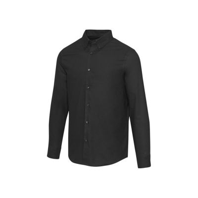 Sphene мужская рубашка оксфорд - сплошной черный-0