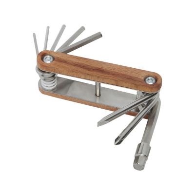 Fixie долговечный компактный многофункциональный инструмент для велосипедов с 8 функциями, дерево-0