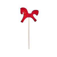 Леденец Лошадка, красный со вкусом вишни, 21 гр.